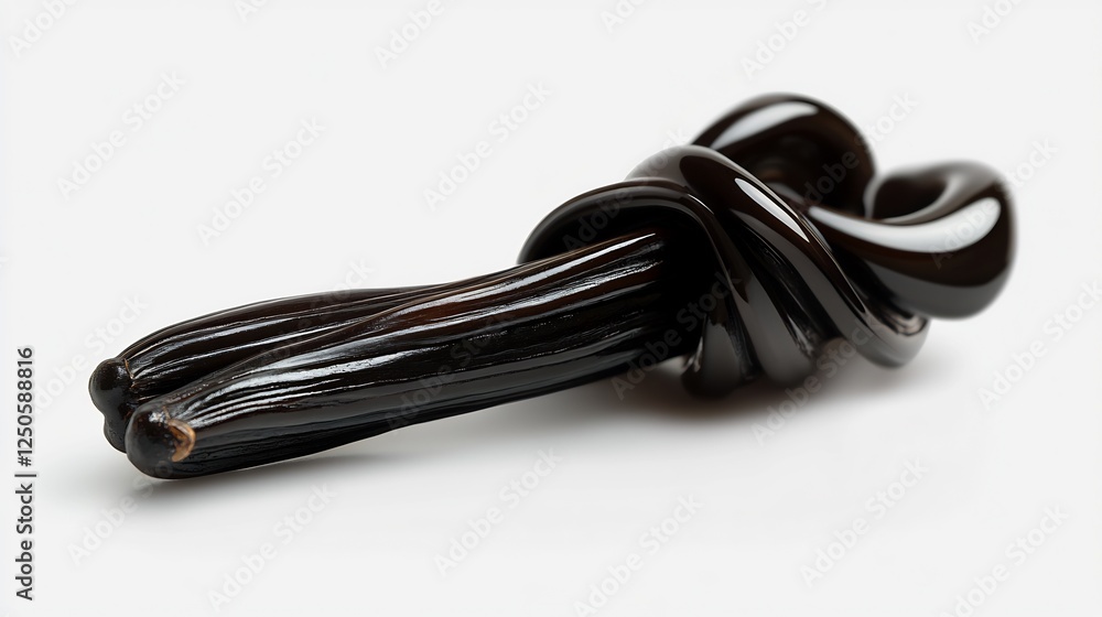 Knotted Black Licorice: A Study in Texture and Form Knotted Black Licorice: A Study in Texture and Form
