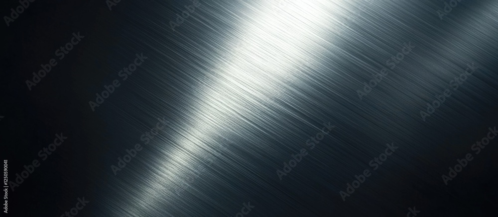 Stainless steel texture background with reflective highlights and subtle light effects for design and industrial applications Stainless steel texture background with reflective highlights and subtle light effects for design and industrial applications
