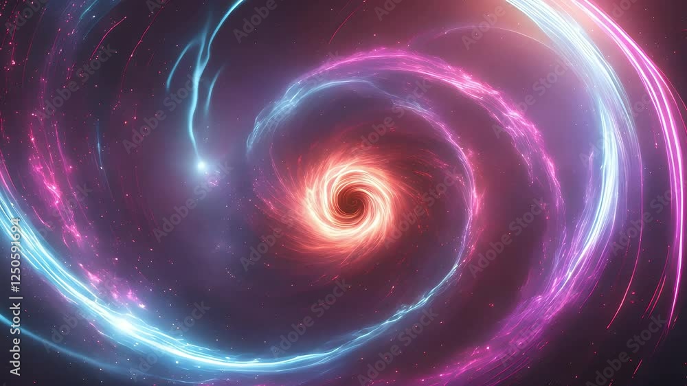 Pink and Blue Cosmic Spiral Nebula Galaxy Pink and Blue Cosmic Spiral Nebula Galaxy