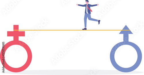 Social media illustration, business concept, web design

