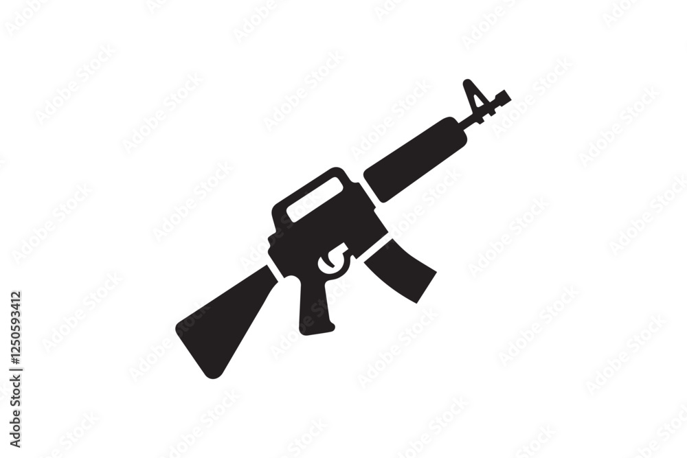 gun and bullets silhouette gun and bullets silhouette
