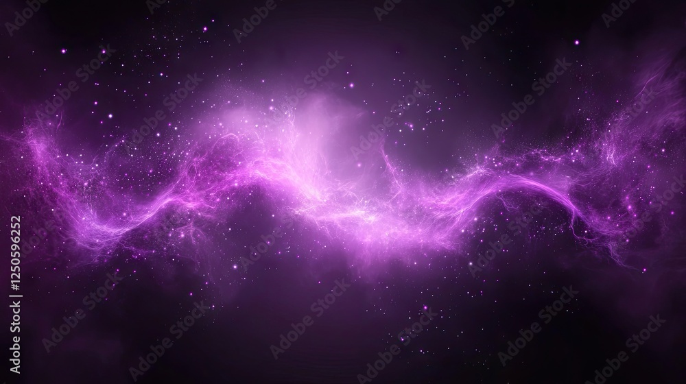 Fototapeta premium Purple Nebula, Cosmic Dust, Space Background, Galaxy