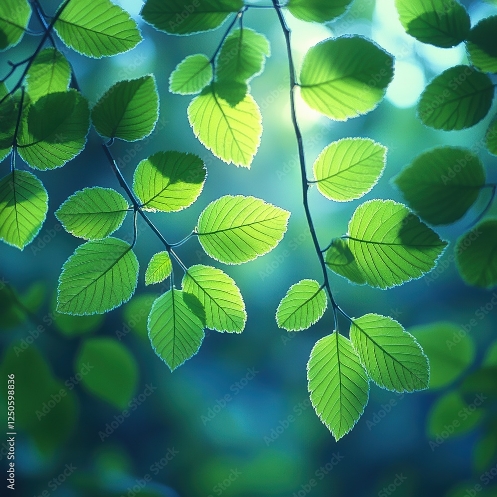 High Quality Natural Background of Lush Green Leaves in Sunlight High Quality Natural Background of Lush Green Leaves in Sunlight