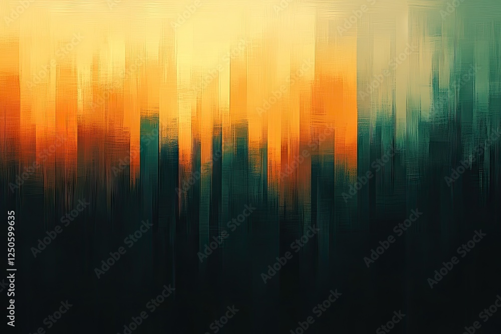 Fototapeta premium Cityscape sunset, urban landscape, abstract art, background design