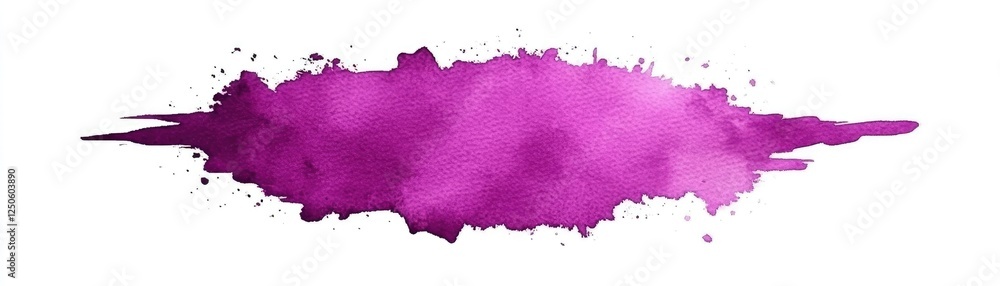 Obraz premium Abstract purple watercolor splash, design element