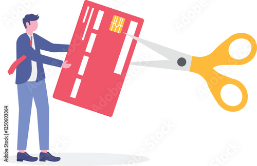 Social media illustration, business concept, web design

