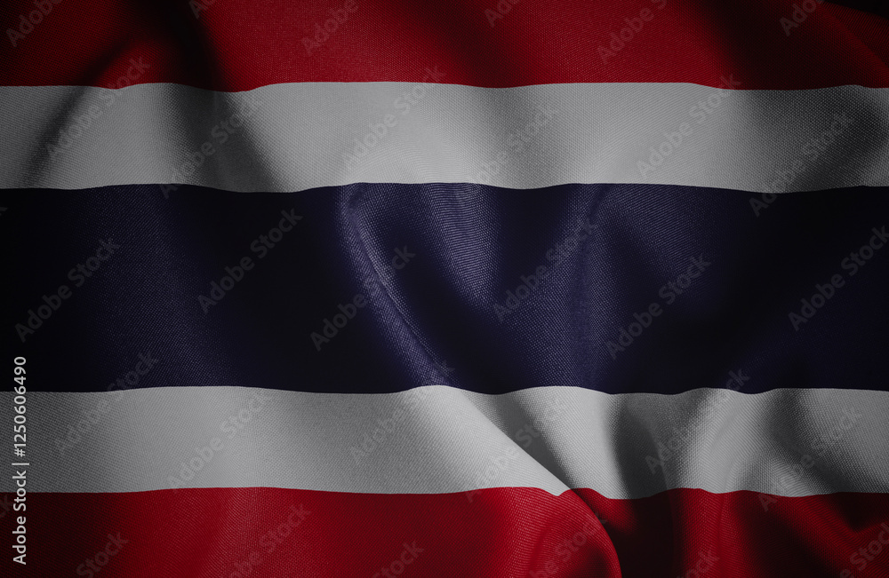 Thailand. Flag. Symbol of state power Thailand. Flag. Symbol of state power