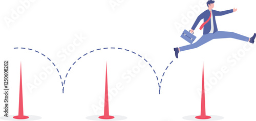 Social media illustration, business concept, web design

