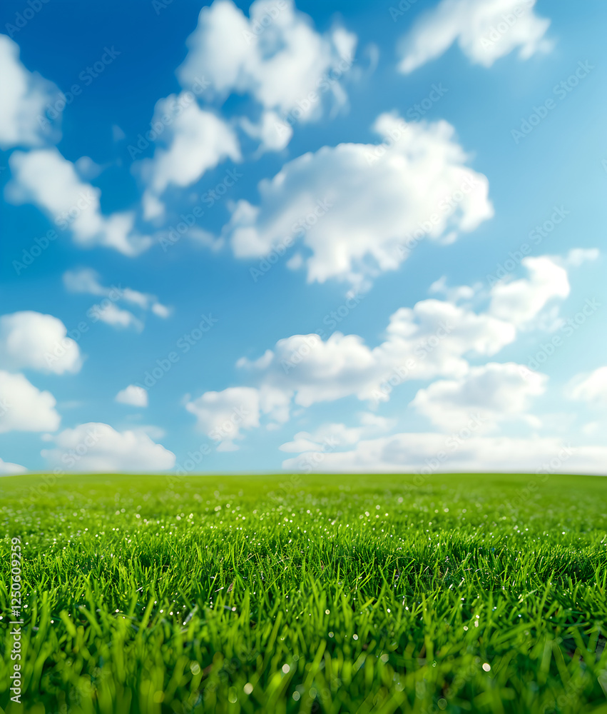 Green grass field, nature background. Landscape in sun day, environment. Green meadow with sky. Summer background Green grass field, nature background. Landscape in sun day, environment. Green meadow with sky. Summer background