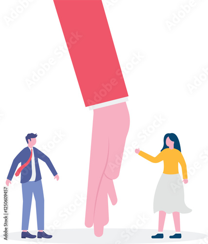 Social media illustration, business concept, web design

