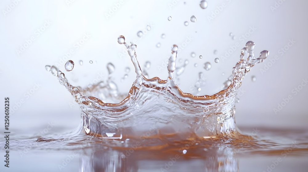 Splashing water droplets captured in dynamic motion creating a captivating abstract composition with vivid reflections and a refreshing natural feel Splashing water droplets captured in dynamic motion creating a captivating abstract composition with vivid reflections and a refreshing natural feel