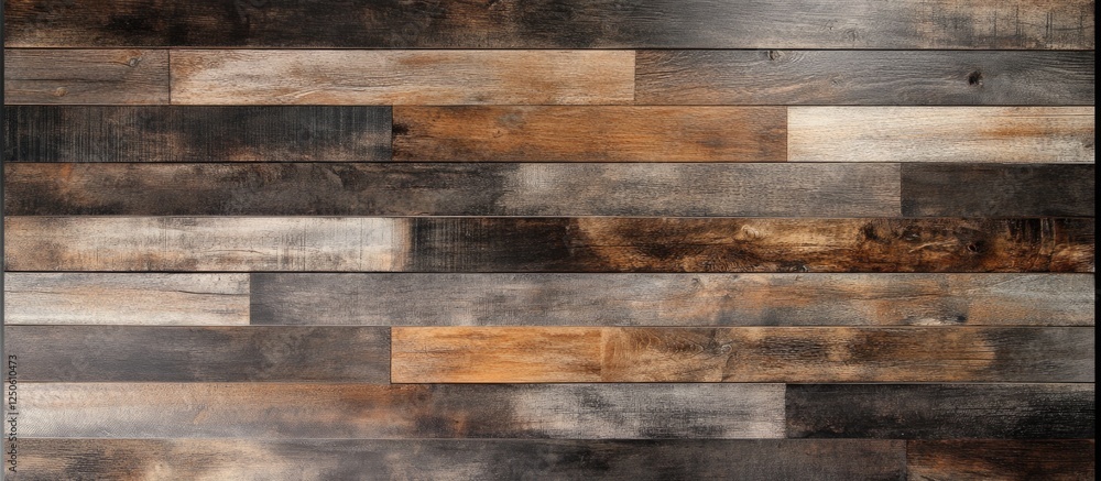 Naklejka premium Weathered grunge bangkirai planks background texture for rustic design and interior dÃ©cor projects