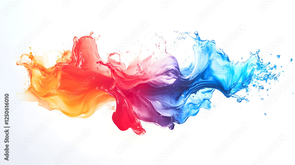 Vibrant Colorful Liquid Splash Abstract Art Background with Dynamic Motion and Flowing Digital Painting Effect Vibrant Colorful Liquid Splash Abstract Art Background with Dynamic Motion and Flowing Digital Painting Effect