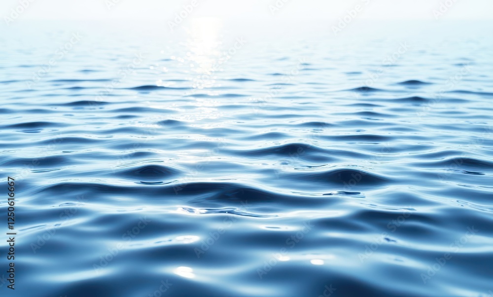 Calm blue water reflecting sunlight Calm blue water reflecting sunlight