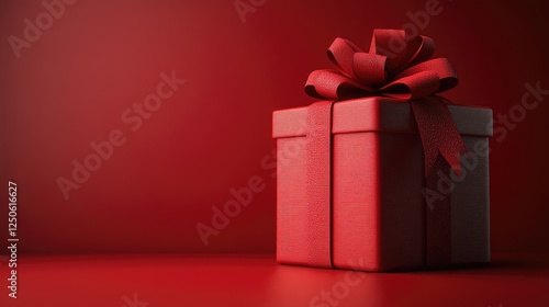 Wallpaper Mural A minimalist image featuring a bright red background, Torontodigital.ca