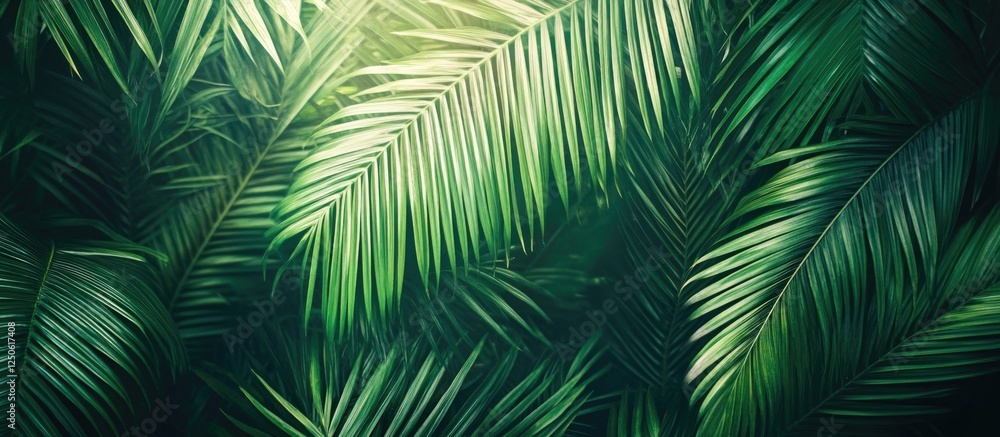 Vibrant palm leaf texture showcasing lush green foliage and intricate patterns for natural and tropical design elements. Vibrant palm leaf texture showcasing lush green foliage and intricate patterns for natural and tropical design elements.