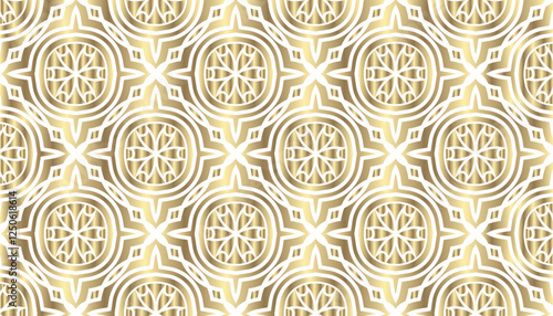 Shimmering Metallic Geomrtric Decorative Background for Print