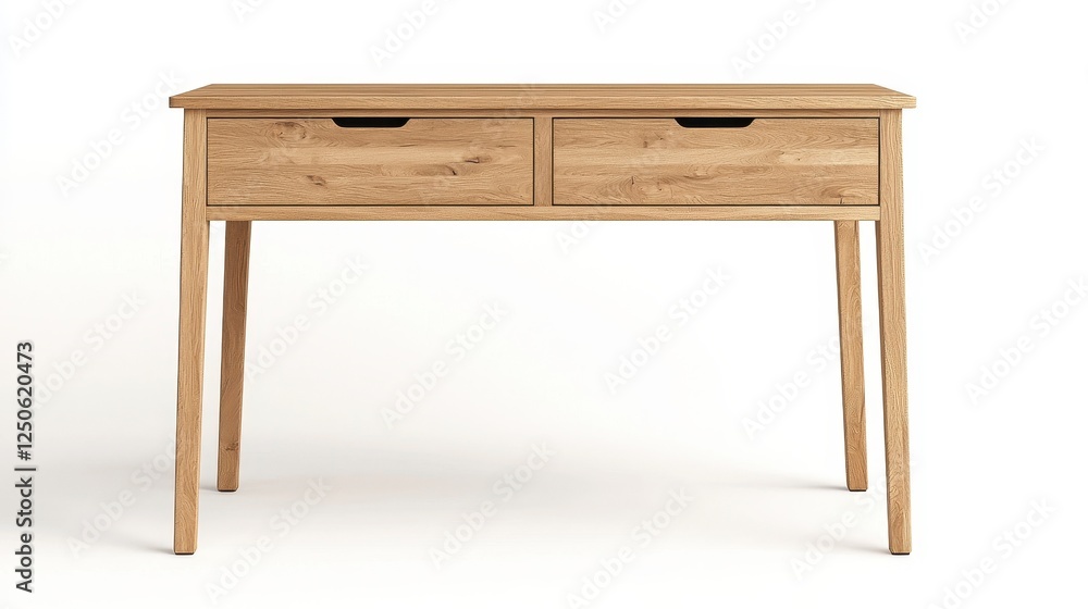 Light Brown Wooden Nightstand With Two Drawers Light Brown Wooden Nightstand With Two Drawers