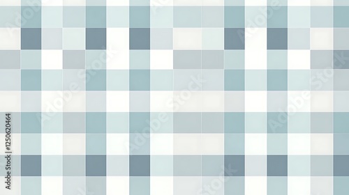 Abstract Blue White Square Pattern Design