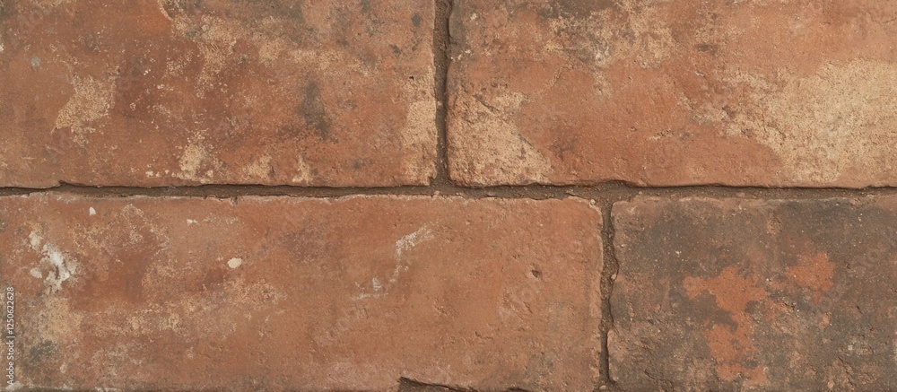 Red brick wall texture with weathered brown tones for architectural or design backgrounds Red brick wall texture with weathered brown tones for architectural or design backgrounds