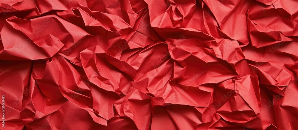 Vibrant Red Crumpled Paper Texture for Distinctive Background Use in Design and Artwork Projects Vibrant Red Crumpled Paper Texture for Distinctive Background Use in Design and Artwork Projects