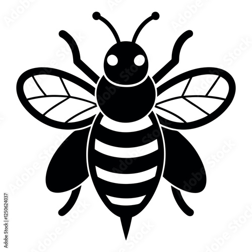 vector illustration of a bee