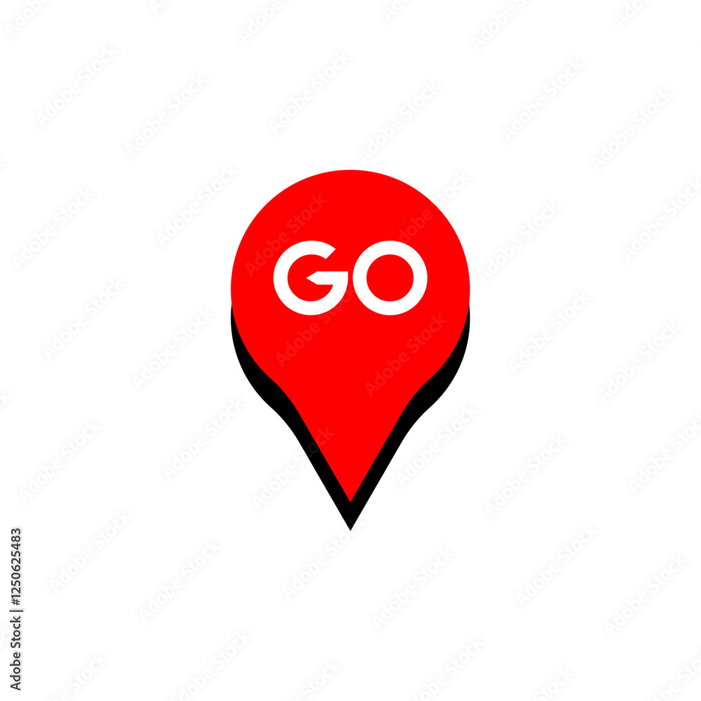 go logo Location map icon design go logo Location map icon design