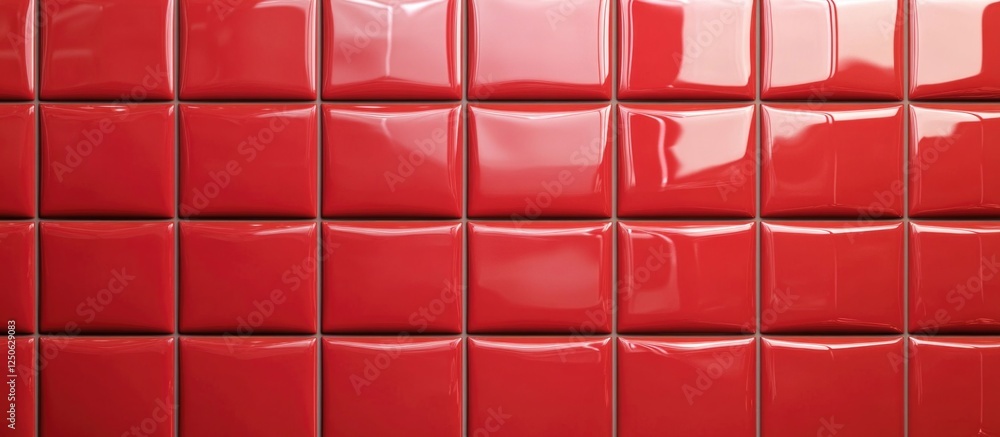 Glossy red ceramic tile texture background ideal for interior design, home decor projects, or artistic applications showcasing vibrant surfaces. Glossy red ceramic tile texture background ideal for interior design, home decor projects, or artistic applications showcasing vibrant surfaces.