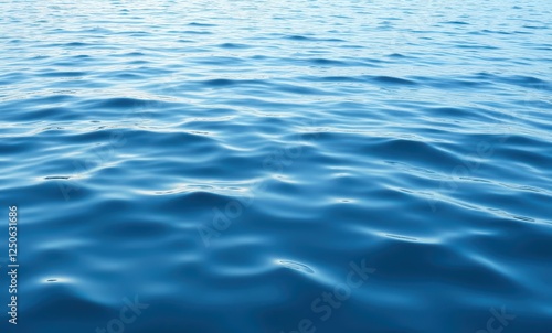 Serene blue water surface photo