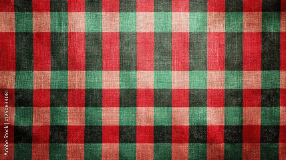 Checkered Tablecloth Background in Red Green and Black for Rustic or Vintage Themed Designs Checkered Tablecloth Background in Red Green and Black for Rustic or Vintage Themed Designs