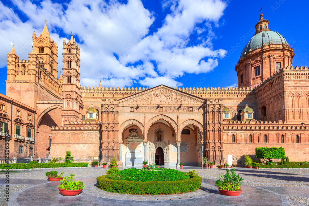 Palermo, Sicily. Norman Cathedral, heritage of medieval Italy.