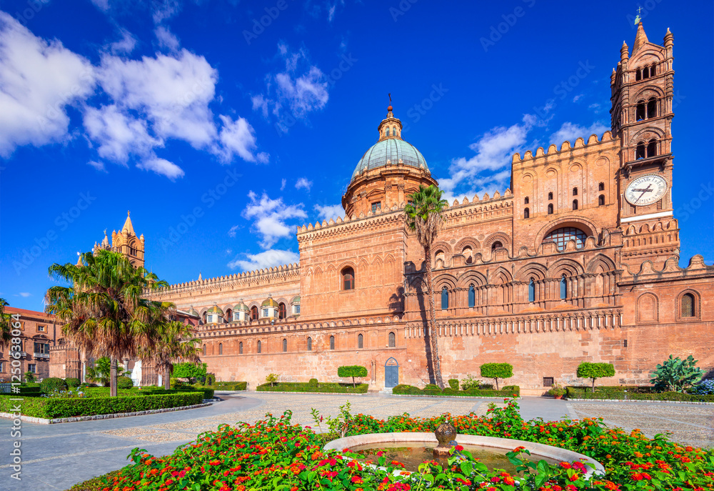 Palermo, Sicily. The Cathedral, heritage of medieval Normans in Italy