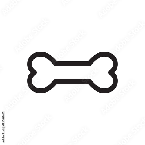 dog bone icon 
