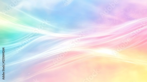 Pastel Waves Abstract Background Design