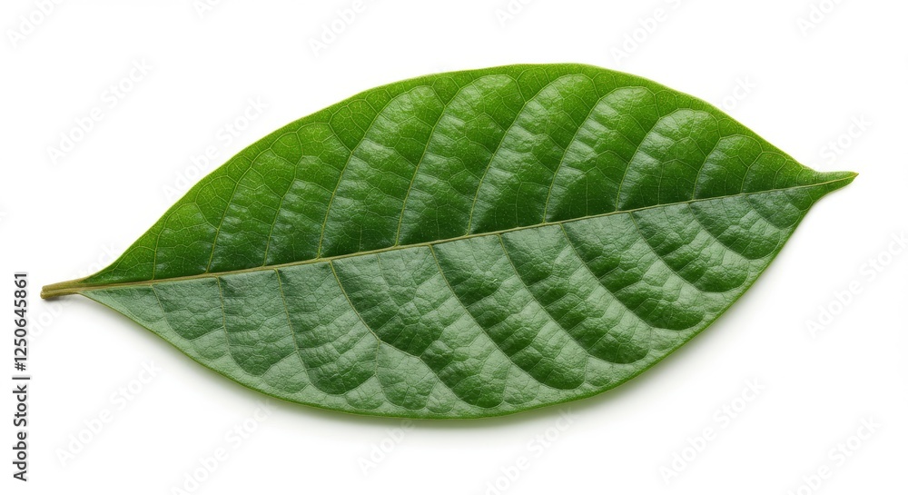 Obraz premium green leaf isolated on white