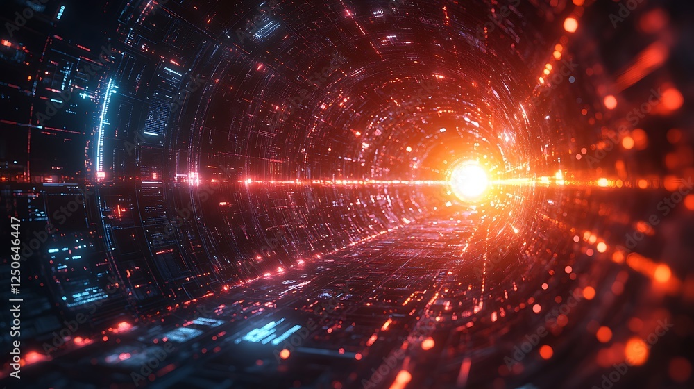 Cyberpunk technology background with glowing futuristic digital elements Cyberpunk technology background with glowing futuristic digital elements
