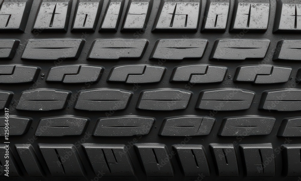 Close-up of a modern tire tread pattern Close-up of a modern tire tread pattern