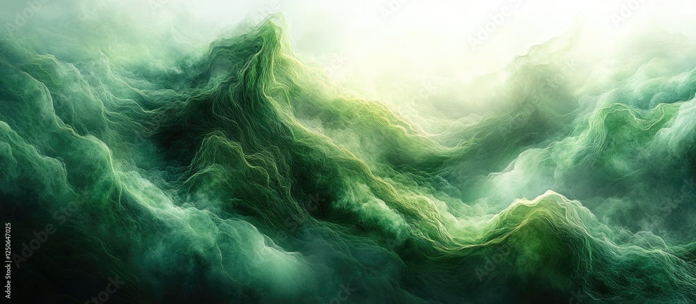 Abstract green textured background with soft white highlights ideal for creative projects and artistic designs. Abstract green textured background with soft white highlights ideal for creative projects and artistic designs.
