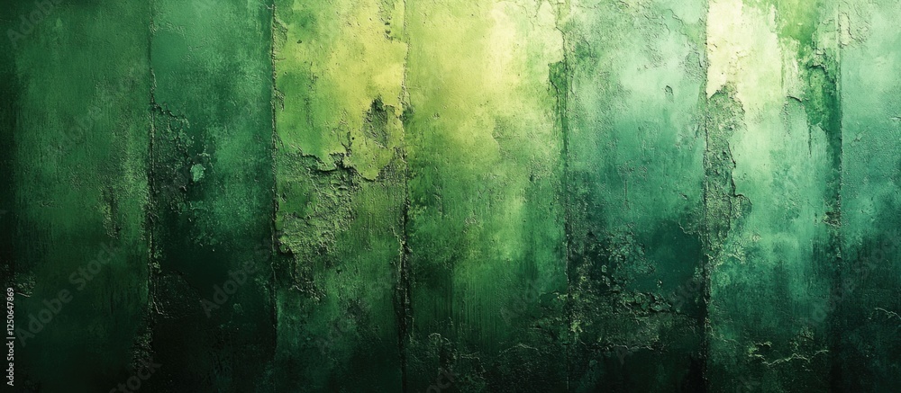 Obraz premium Abstract green textured background with vintage stripes and organic patterns for creative design projects
