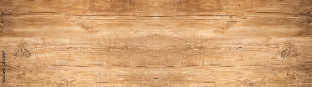 Fototapeta premium Old Brown Rustic Wooden Texture Background - Light Bright Wood Panorama Banner.