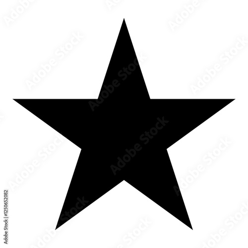 Black Star vector illustration