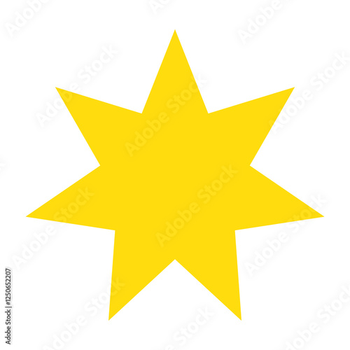 7 Star vector illustration