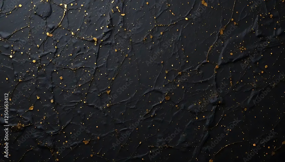 Fototapeta premium Abstract Black And Gold Textured Art