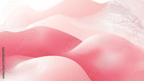 Abstract Pink Waves Pattern Design Background