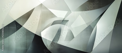 Abstract gray geometric shapes creating a neutral background for artistic design and branding concepts