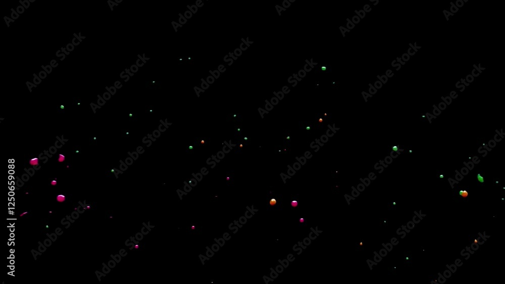 colorful paint dances on the speaker in slow motion. colorful paint dances on the speaker in slow motion.