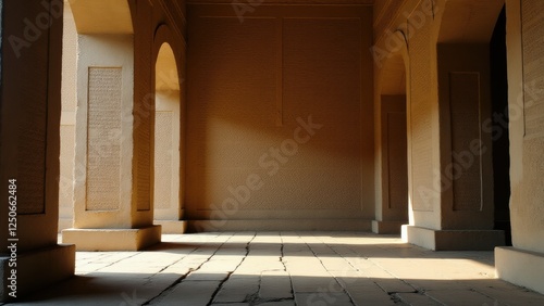 A minimalist photo featuring ancient inscriptions on the walls of the Mahabodhi complex, capturing the rich history and spiritual depth of Buddhism.