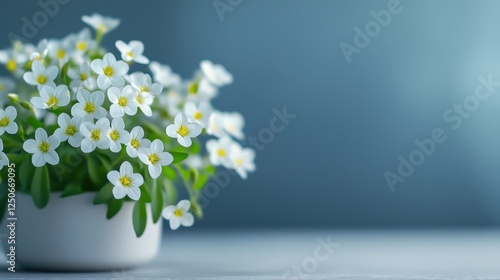 Wallpaper Mural Delicate white flower arrangement indoor setting floral photography tranquil environment close-up view nature's beauty Torontodigital.ca