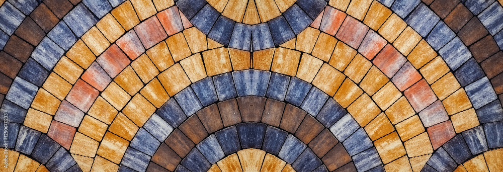 Fototapeta premium colored concrete paving slab pattern with a beautiful high-quality texture