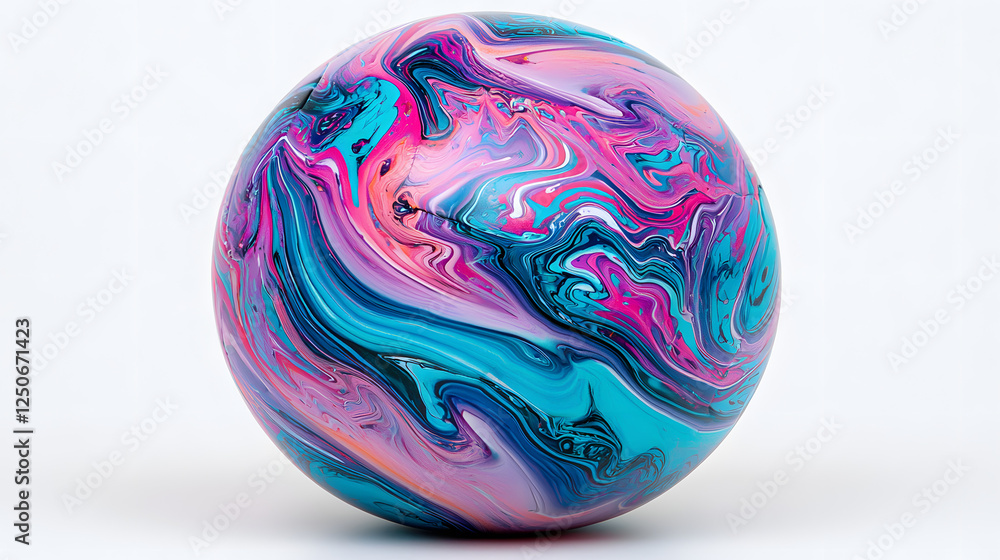 Abstract Painted Easter Egg Abstract Painted Easter Egg
